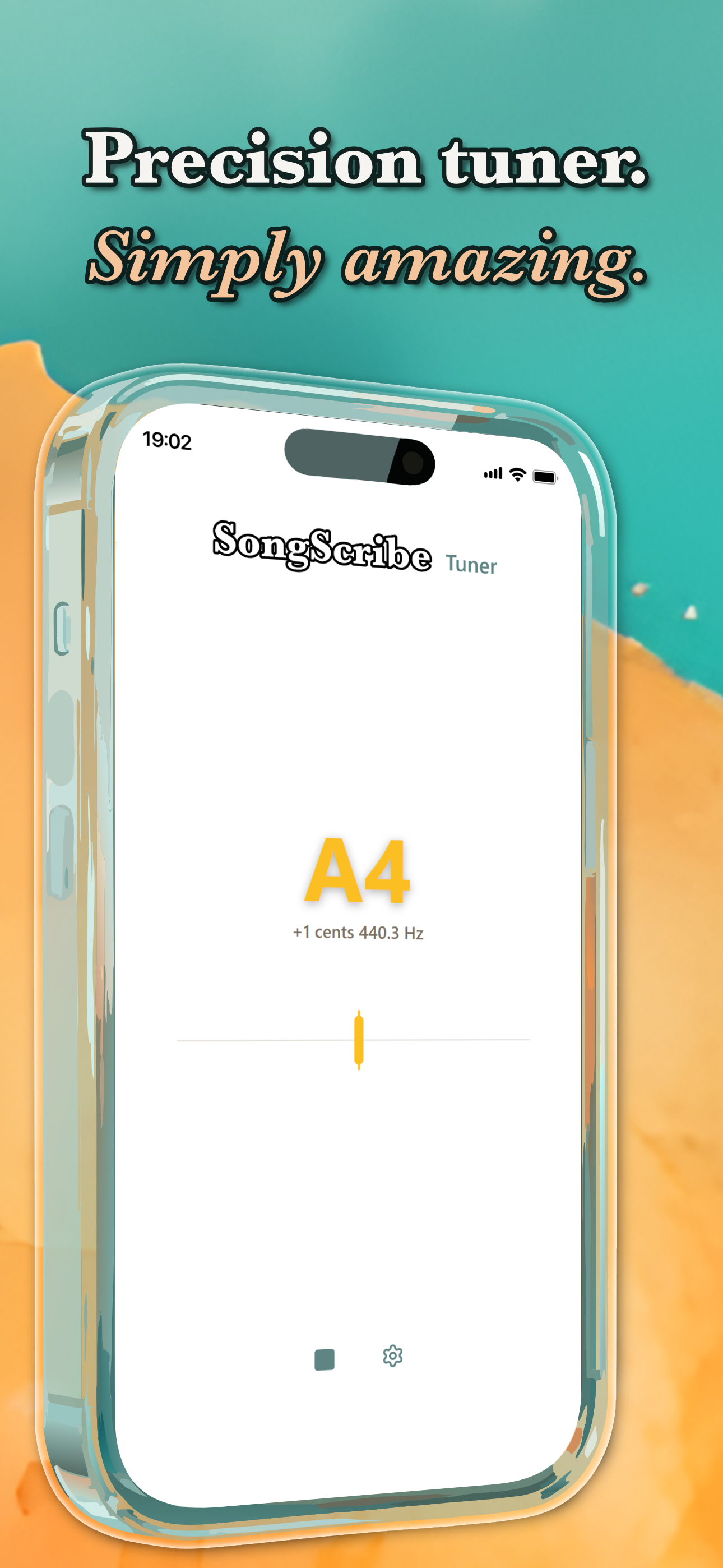 Tuner in standard guitar mode